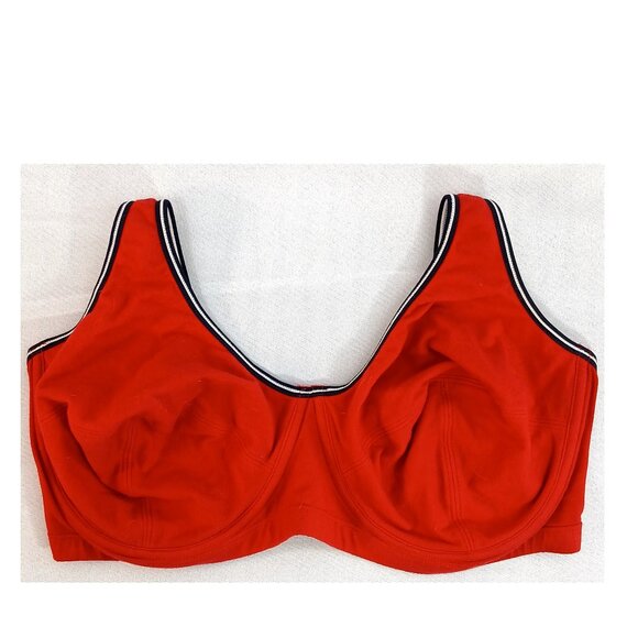 Fruit of the Loom Red Cotton Relaxed Fit Underwire Bra Like New - Picture 2 of 5